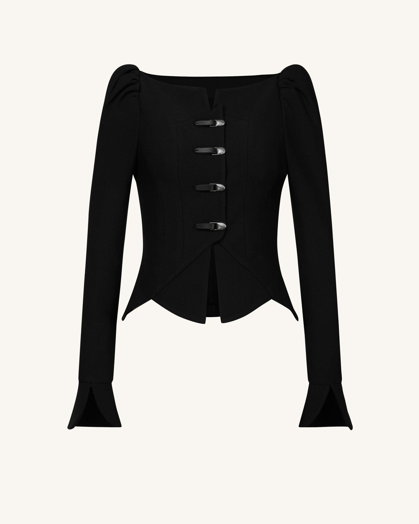 Olivia Puff Omuz Blazer Ceket - Siyah