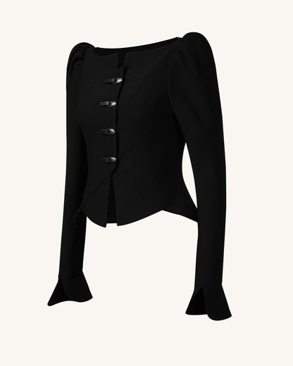 Olivia Puff Omuz Blazer Ceket - Siyah