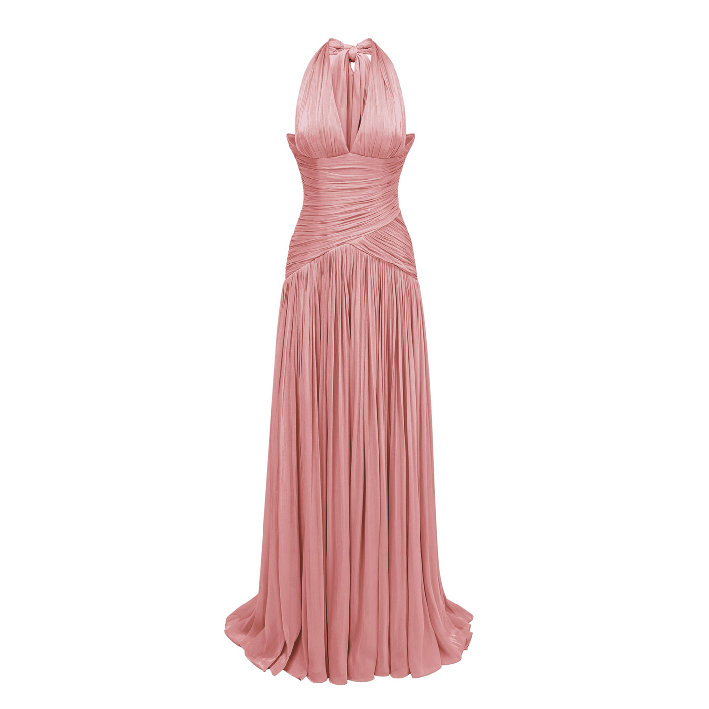 Uranie Pink Gathered Maxi Dress
