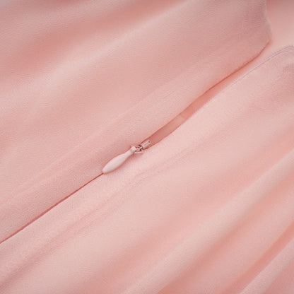 Vasylyna Pink Sweetheart Pleated Maxi Dress
