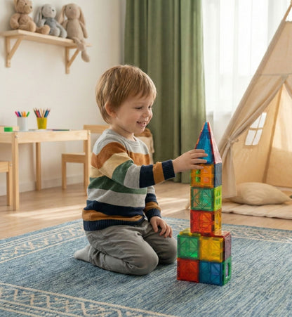 Toy Mind™ 78 Parça Dev Eğitici STEM Blok Seti - Montessori Uyumlu