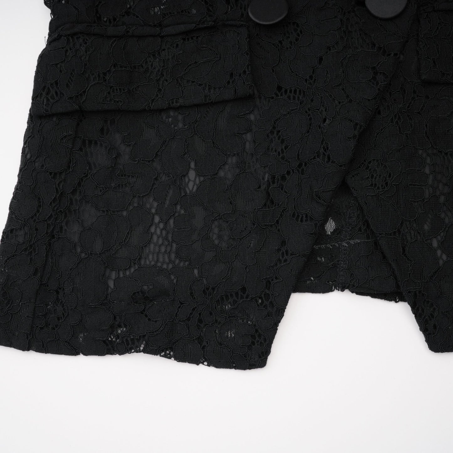 Zoé Black Sheer Lace Blazer & Trousers Matching Set