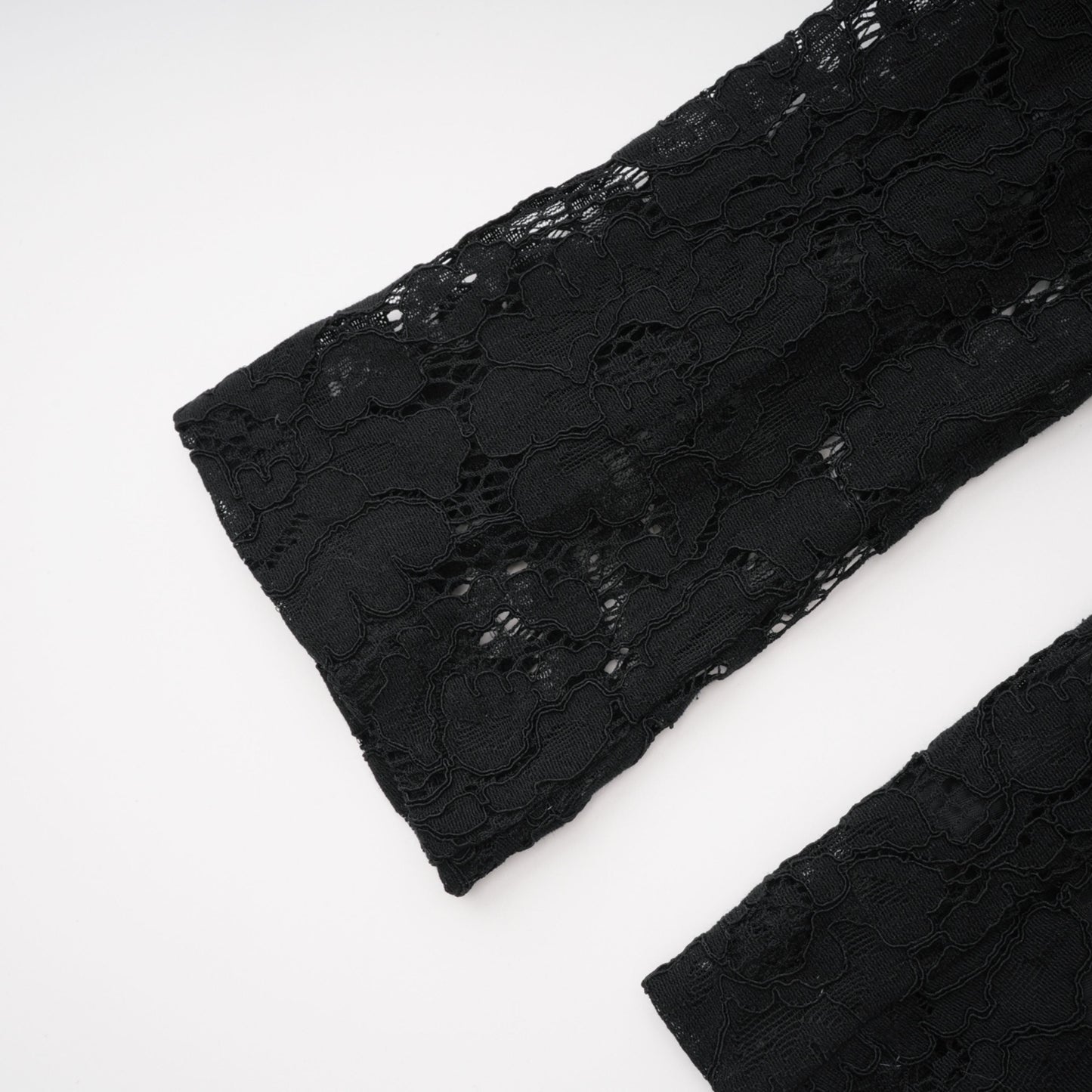 Zoé Black Sheer Lace Blazer & Trousers Matching Set