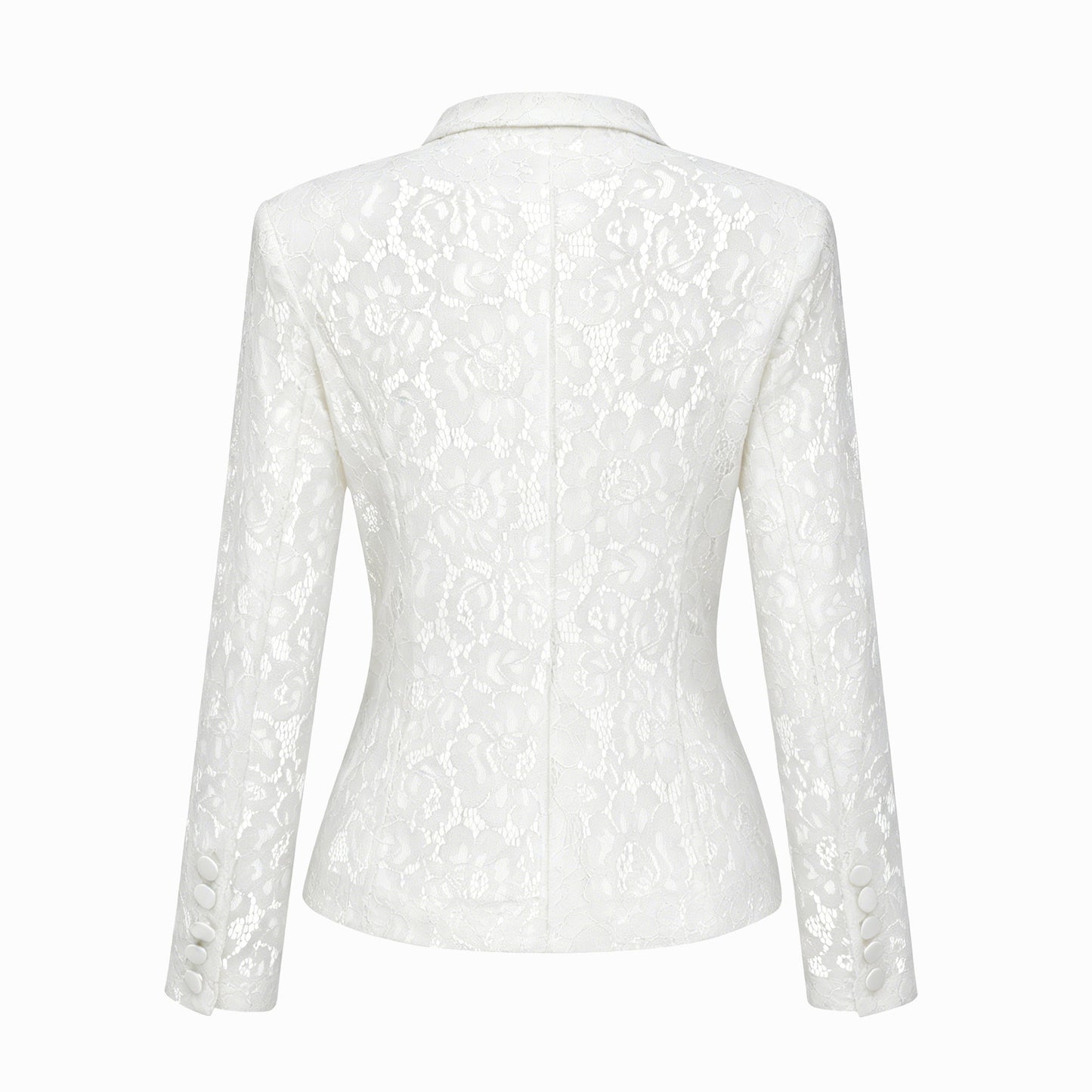 Zoé Sheer Lace Blazer & Trousers Matching Set
