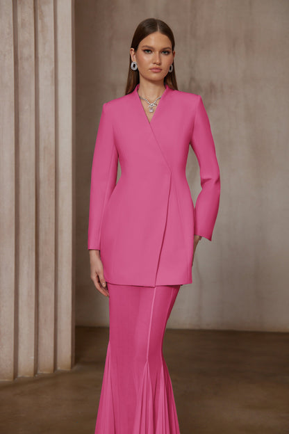 Enora Barrel Design Jacket & Skirt Set