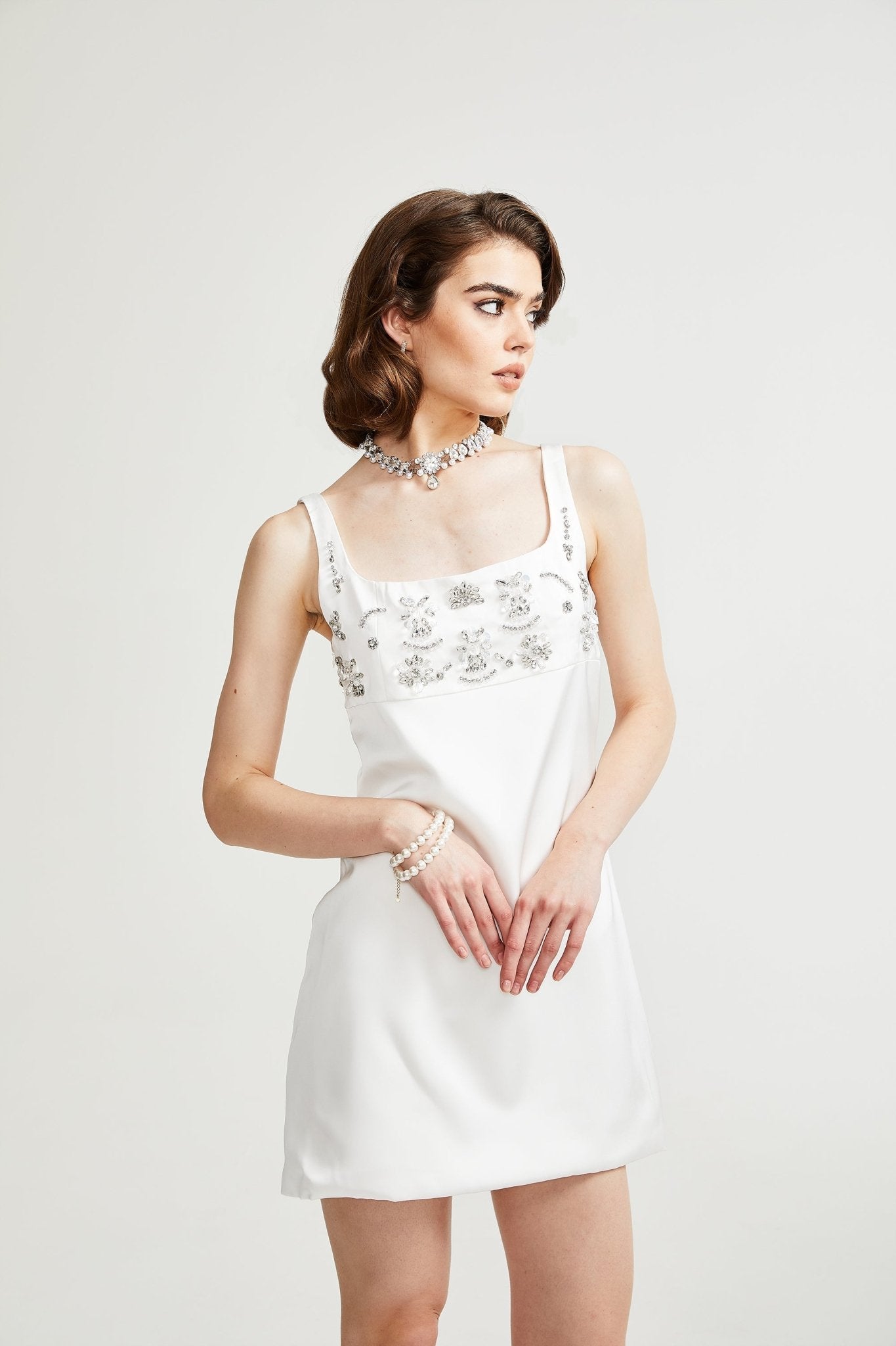 Ardelle Taşlı Mini Elbise