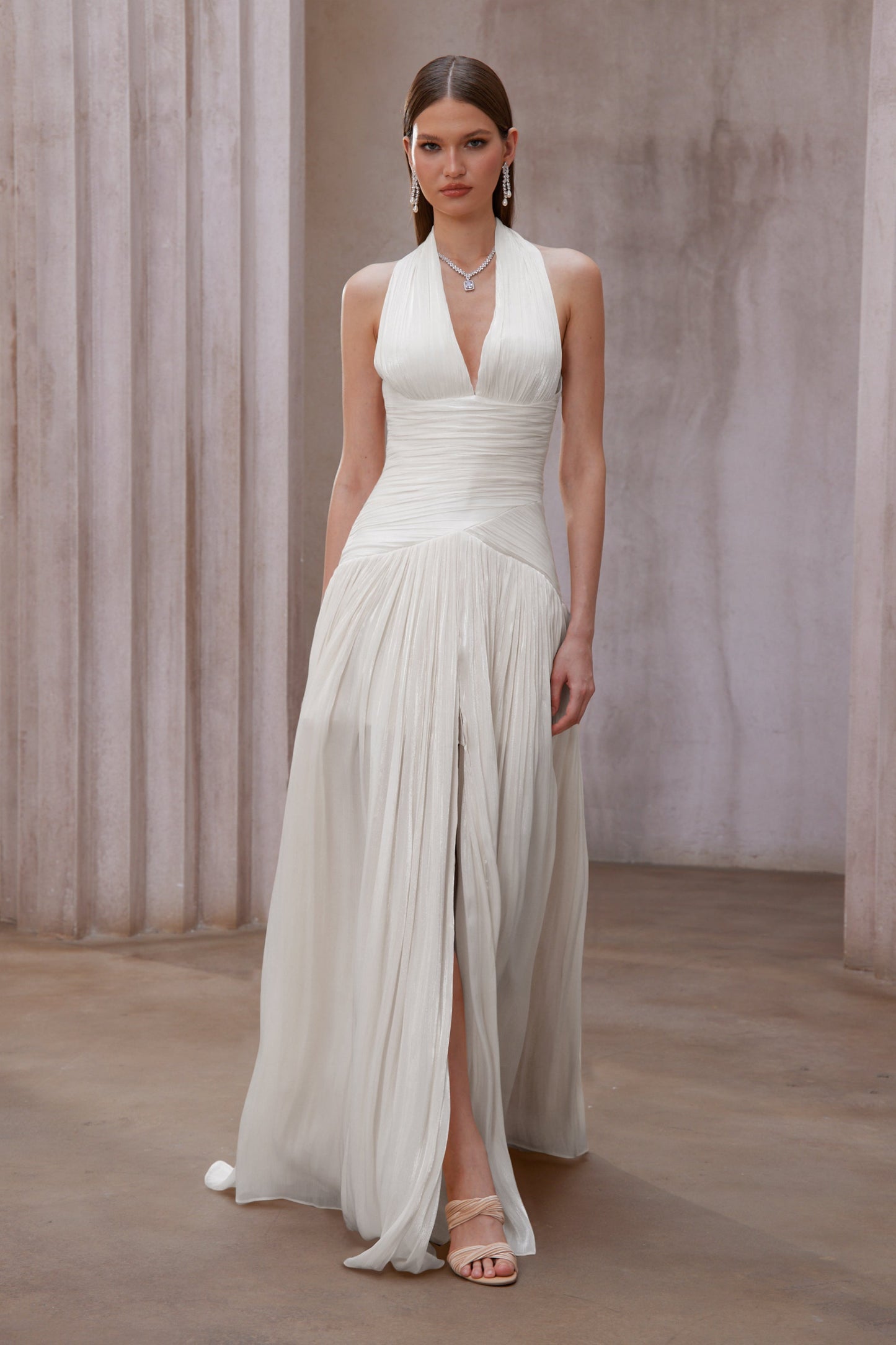 Uranie Gathered Maxi Dress