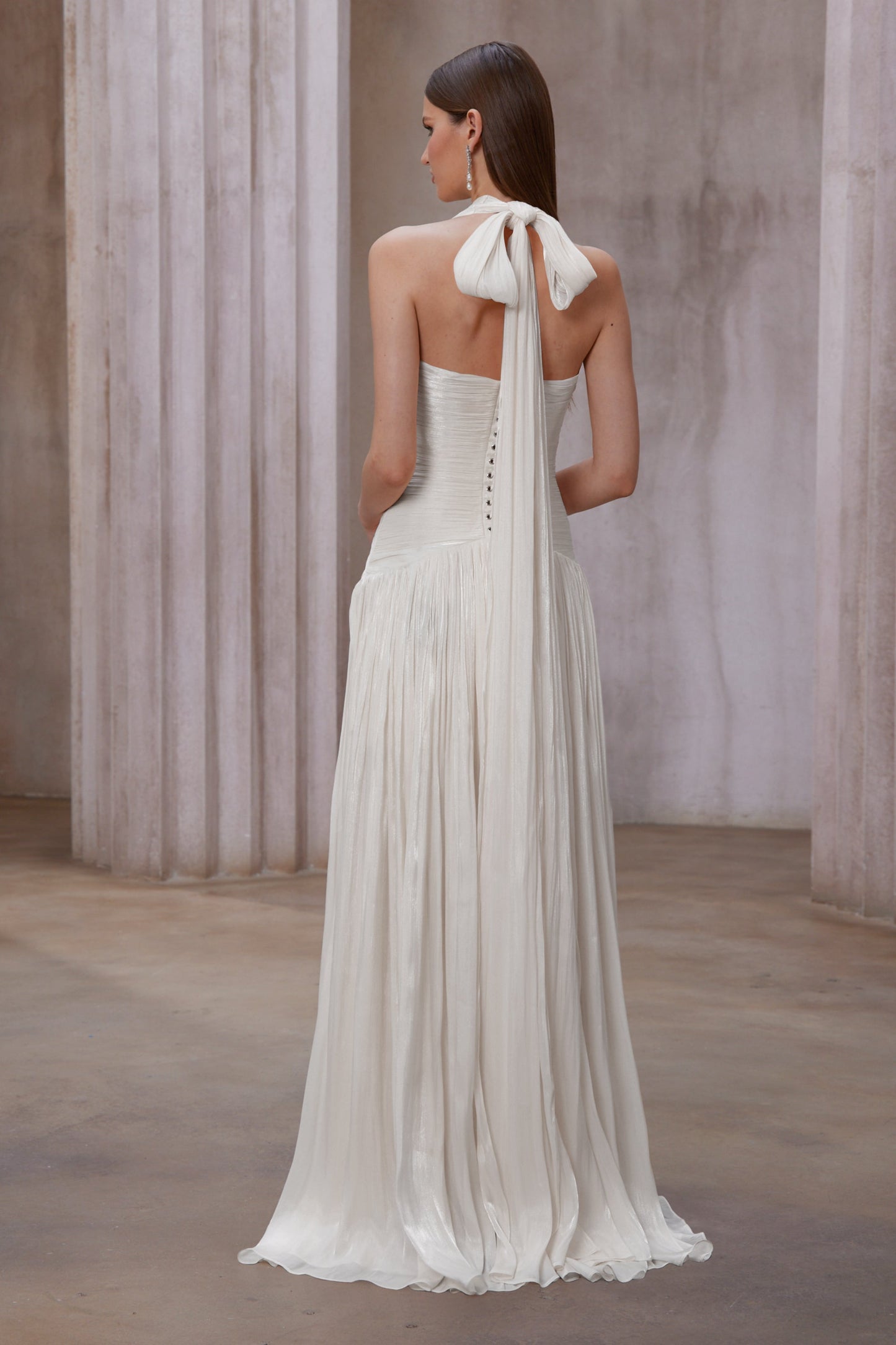 Uranie Gathered Maxi Dress