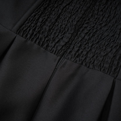 Felisara black bowknot midi dress