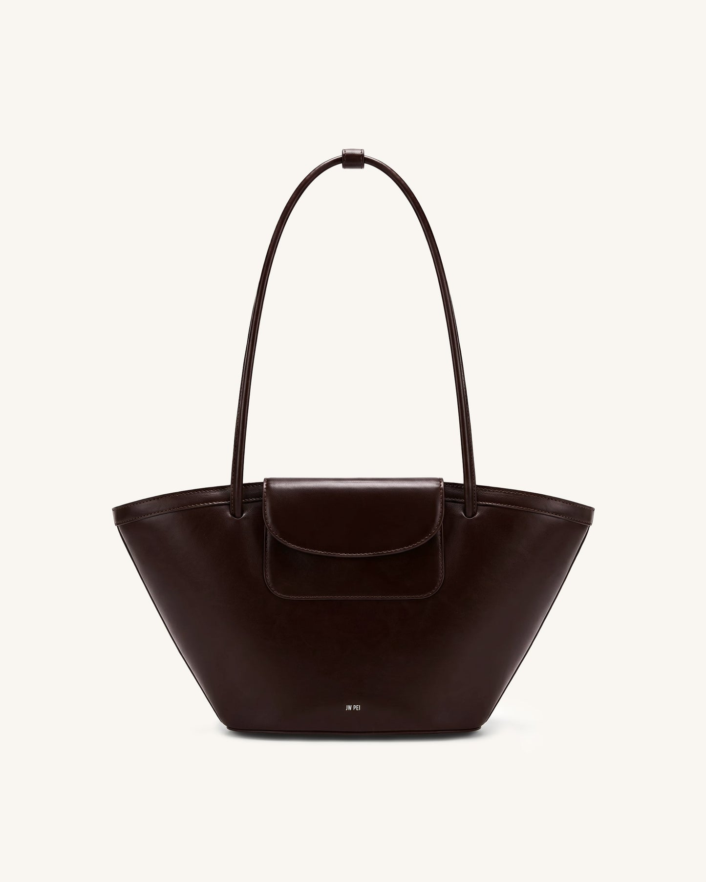 Corinne Pocket Tote Bag - Dark Brown