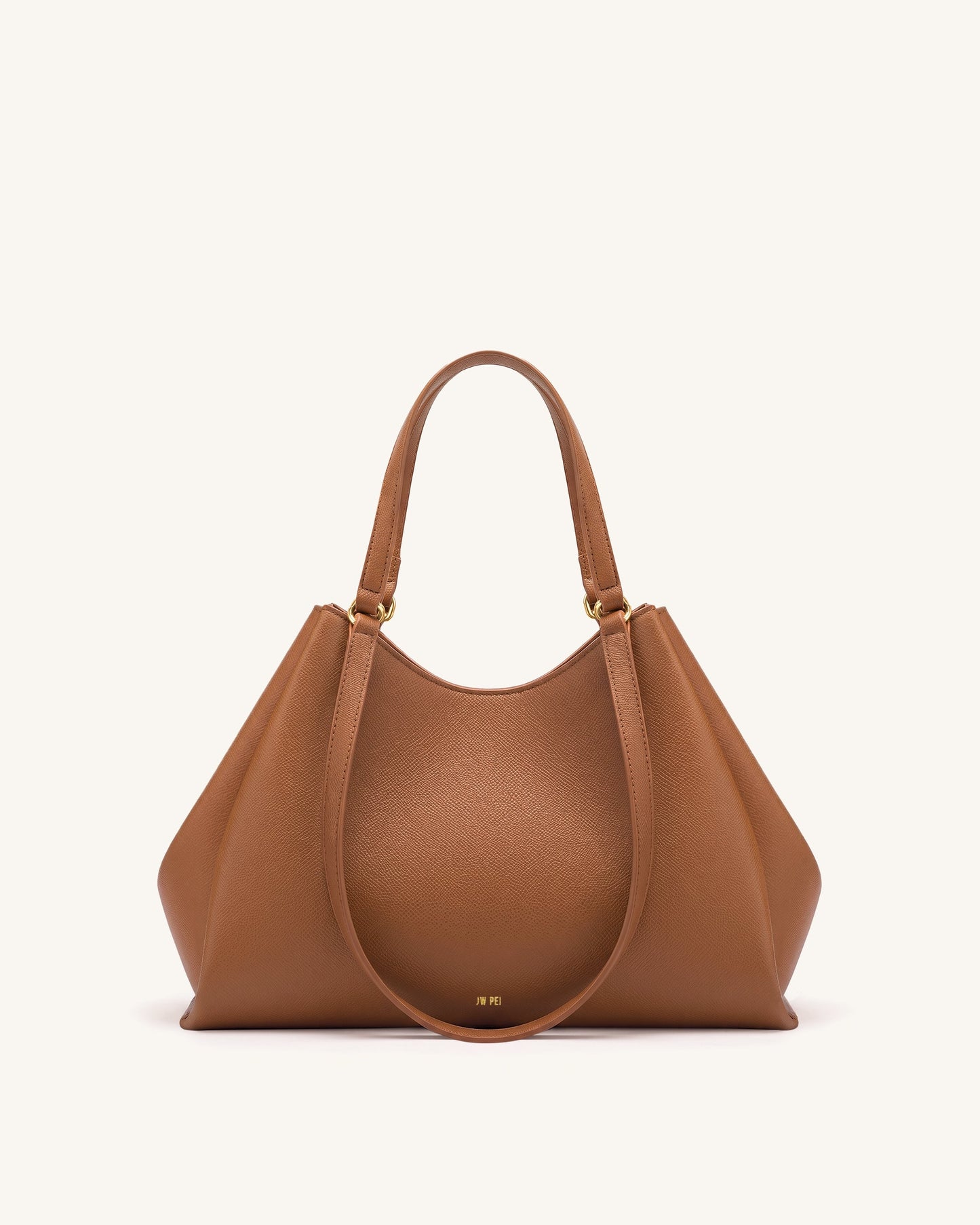 Virelia Double Handle Tote Bag - Cognac