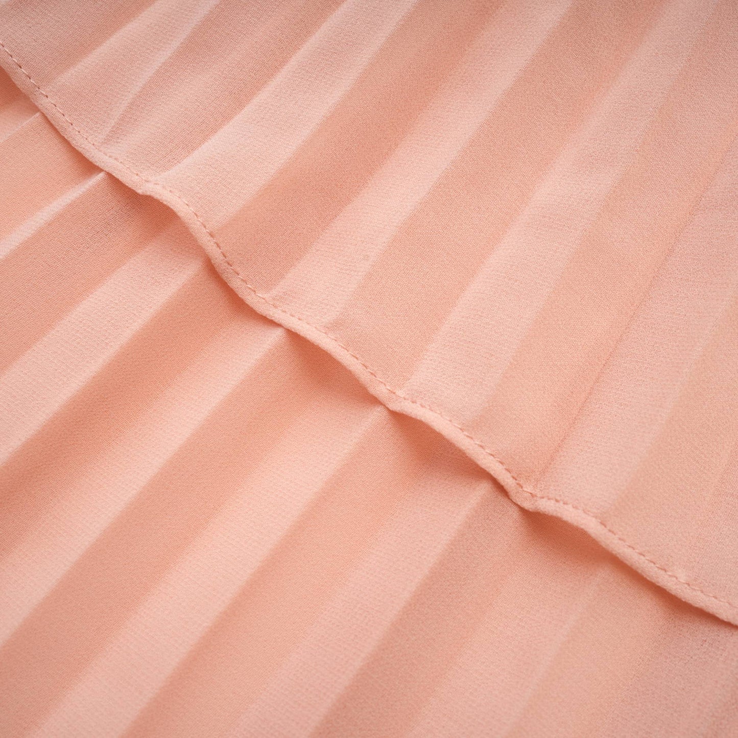 Olympe pembe pilili katlı midi elbise