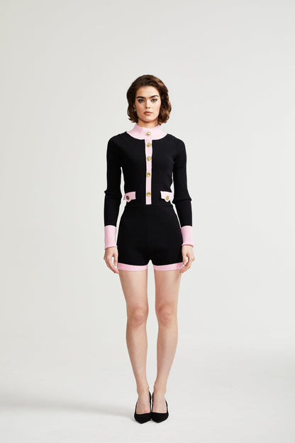 Ondinea siyah örgü body