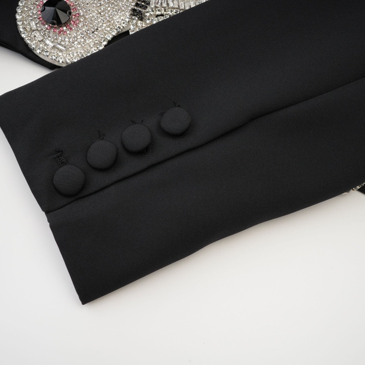 Roxane crystal-embellished jacket & skirt matching set