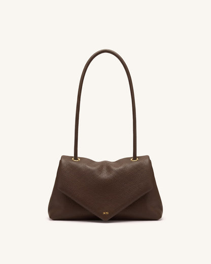 Maya Envelope Shoulder Bag - Brown